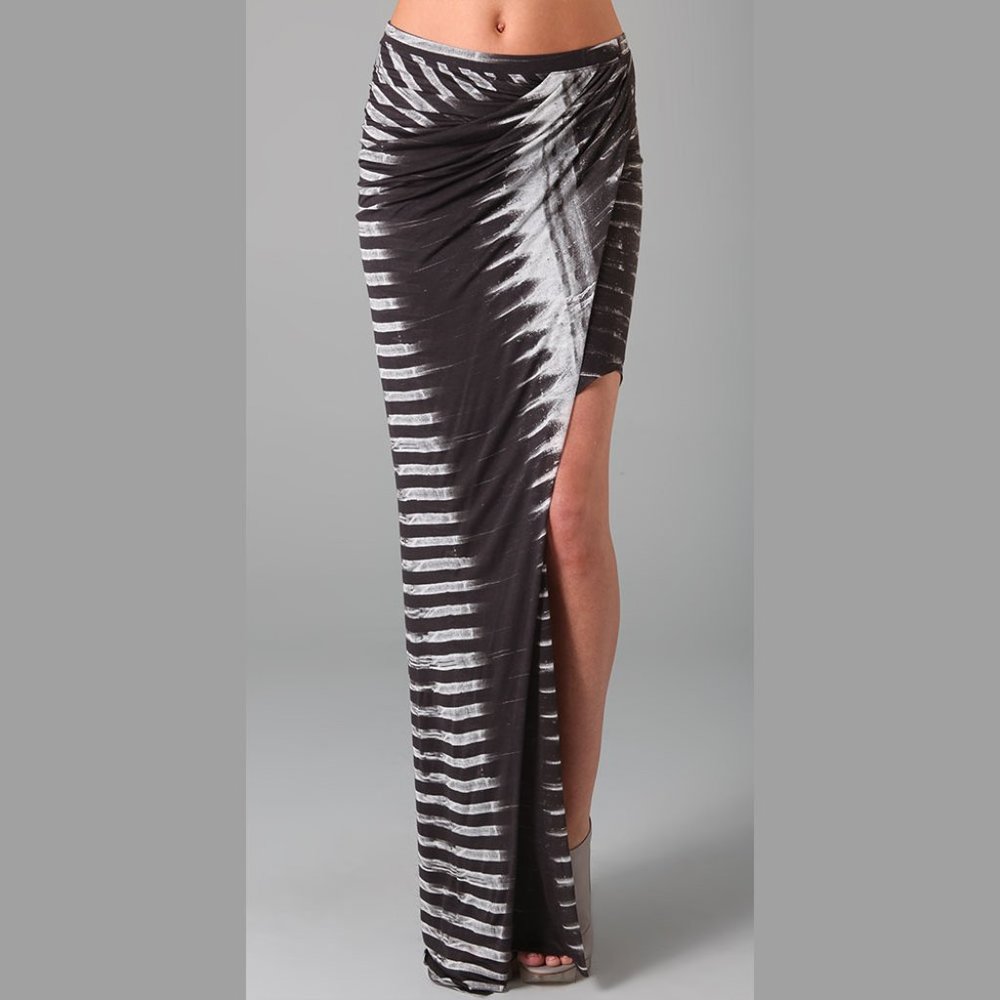 Helmut Lang Frequency Asymmetrical Maxi Skirt S